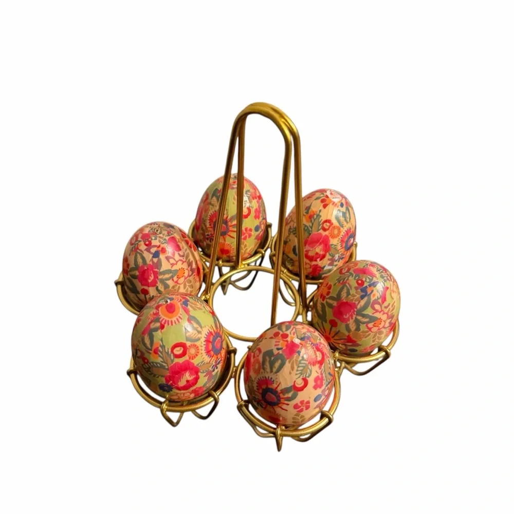 Gold Wire 6 Egg Holder